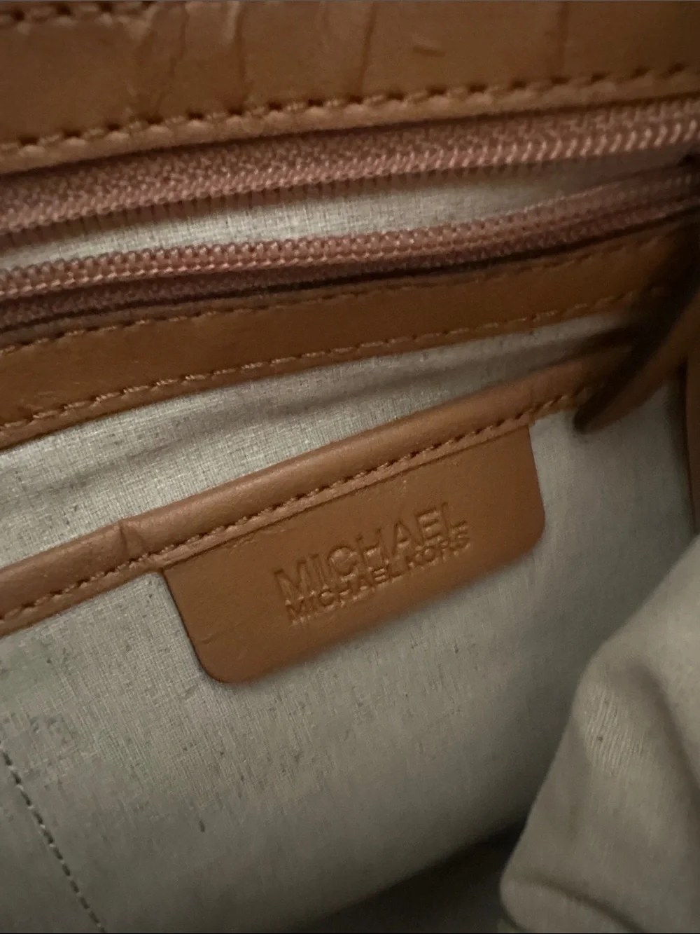 Michael Kors Woven Suede Shoulder Hobo in Light Brown